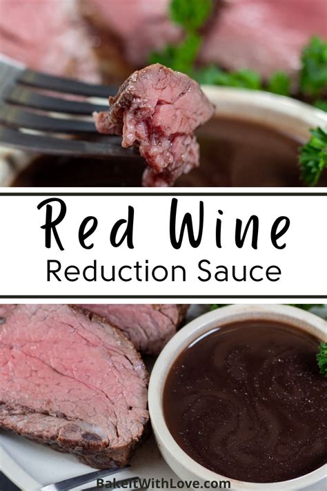 Red wine reduction sauce is an easy, rich, and flavorful condiment that pairs wonderfully with ...