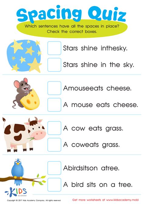 Kindergarten Grammar Worksheets | Fun Learning Activities