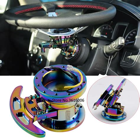 New High WORKS BELL Tilt Racing Steering Wheel Quick Release Hub Kit Adapter Body Removable Snap ...