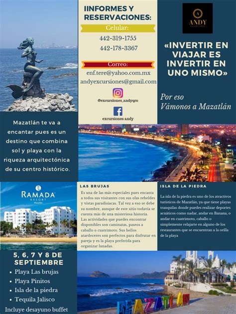 Tríptico Mazatlán | Turismo | Turismo y Ocio | Prueba gratuita de 30 ...