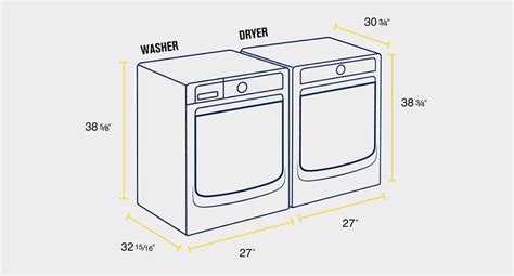 Washer and Dryer Dimensions | Maytag | Washer and dryer sizes, Washing ...