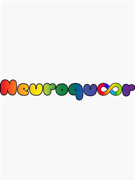 "Neuroqueer rainbow pride flag infinity neurodivergent" Sticker for Sale by SunniestDae | Redbubble