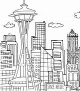 Skyscraper Coloring Page sketch template