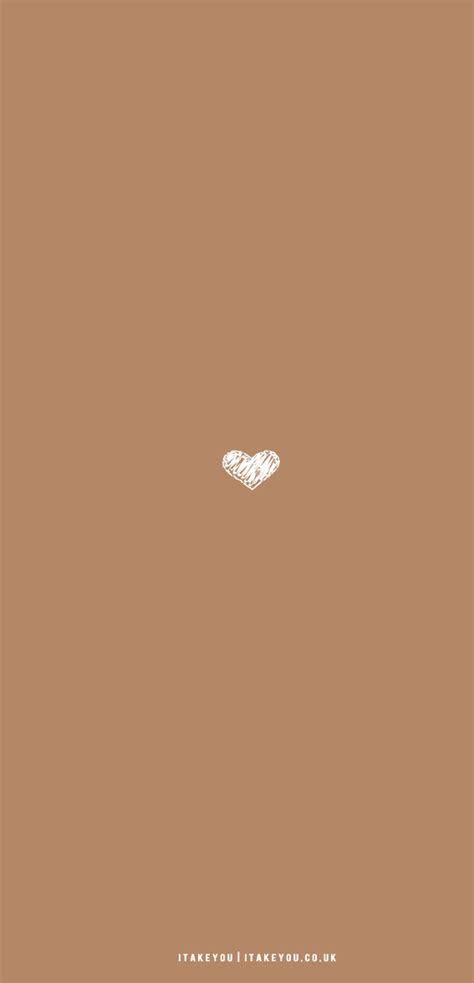 10 Aesthetic Brown Wallpapers : Aesthetic Heart Brown Wallpaper I Take You | Wedding Readings ...