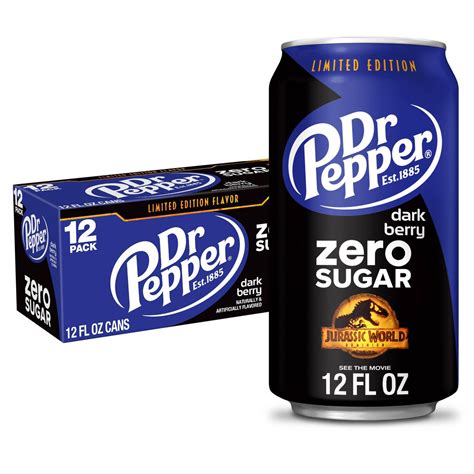 Dr Pepper Dark Berry Zero, 12 Oz. Cans, 24 Pack