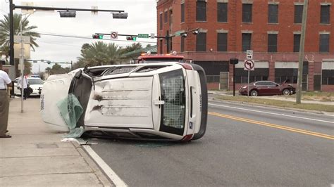 USPS mail van and car involved in crash