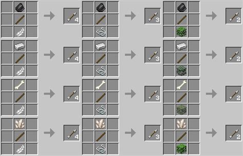 Better arrow crafting recipes for archer playstyle v1.1 (1.14.4) Minecraft Data Pack