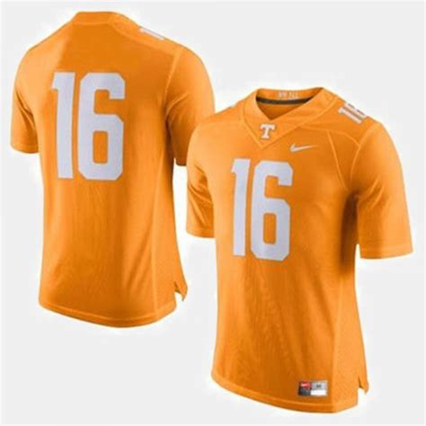 Men's Football University Of Tennessee #16 Peyton Manning college Jersey - White