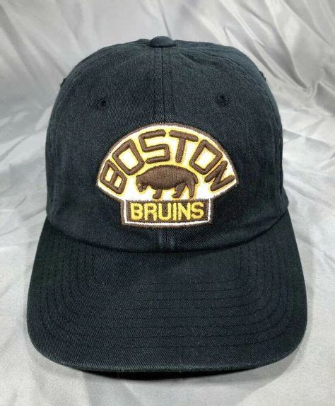 NHL Boston Bruins Vintage Logo Cap Hat Men Fitted L-XL Mitchell & Ness ...