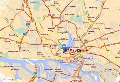 Hamburg Map - Germany