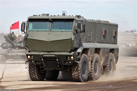 KAMAZ-63968 Typhoon-K MRAP vehicle armored truck April 9th rehearsal in Alabino of 2014 Victory ...