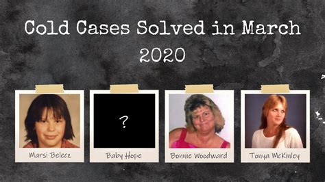 Cold Cases SOLVED in March 2020 | Case Remains: A True Crime Podcast ...