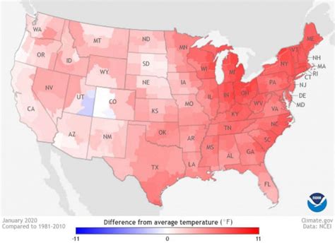 January 2020 was the hottest in modern recorded history, NOAA says - ABC News