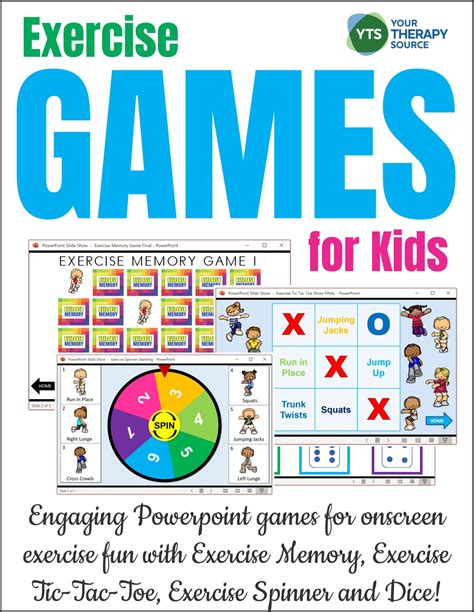 Exercise Games for Kids - Distance Learning - Your Therapy Source