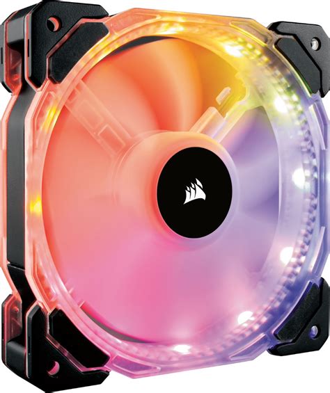 CORSAIR HD Series 120mm Case Cooling Fan Kit with RGB lighting HD120 - THREE PACK WITH CONTRO ...