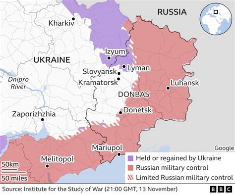 Ukraine in maps: Tracking the war with Russia - BBC News