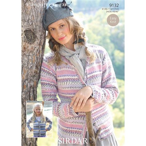 FREE PATTERN Knit Sirdar Crofter DK Ladies Cardigans | Hobbycraft UK ...