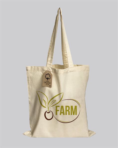 Custom Organic Cotton Tote Bags - Organic Tote Bags With Your Logo - O