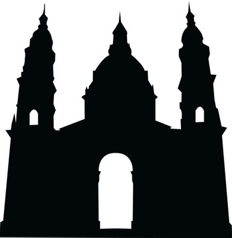 Church Silhouette Vector at GetDrawings | Free download