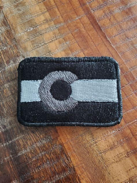 Black And White Colorado Flag Patch – JT Leather Crafter