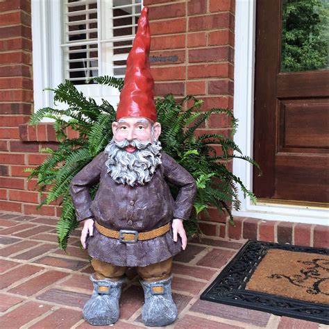 Homestyles Giant "Merlin" the Wizard Classic Old World Garden Gnome Outdoor Statue 32"H ...
