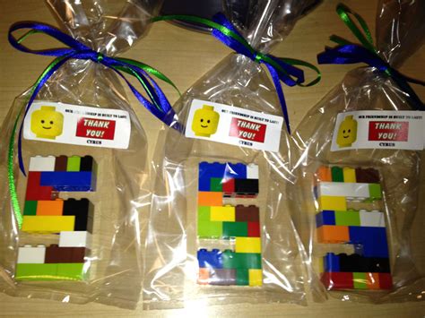 Lego inspired birthday party favor Lego Birthday Party Favors, 5th Birthday, Birthday Ideas ...