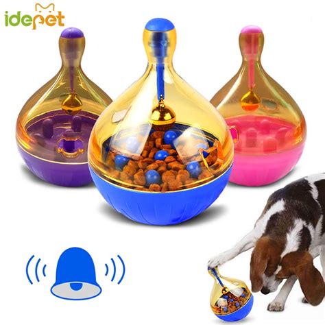 Dog Food Feeders Ball Pet Interactive Toy Tumbler Egg Smarter Dogs Playing Toys Treat Ball ...