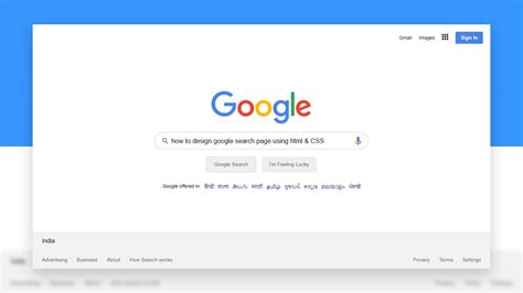 How To Design Google Search Page Website Using HTML & CSS From Scratch ...