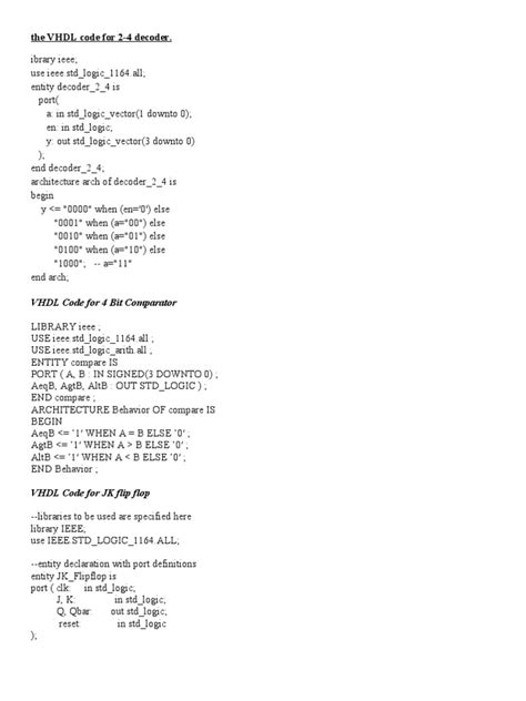 VHDL Program | PDF | Vhdl | Digital Electronics