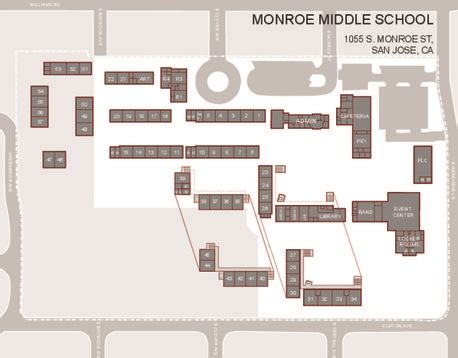 Campus Map | Monroe Middle School