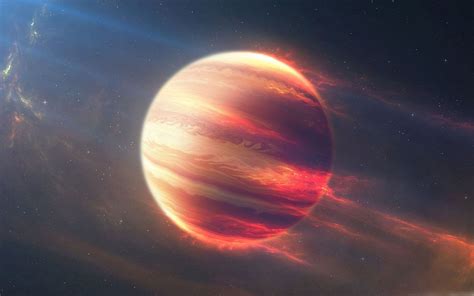 Space Fire Planet MacBook Air Wallpaper Download | AllMacWallpaper