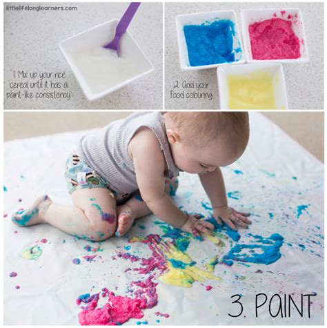 Edible Painting for Babies - Little Lifelong Learners