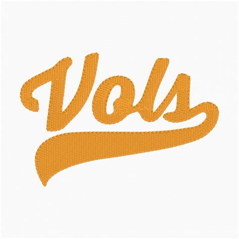 Tennessee Vols Cursive Logo Embroidery Design Pes File Dst - Etsy