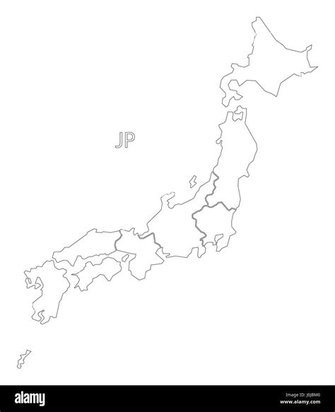 Regions Of Japan Map