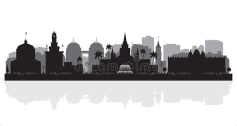 Oakland Skyline, Monochrome Silhouette. Stock Vector - Illustration of ...