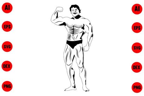 Best Bodybuilder Vector Graphic by Click to Buy · Creative Fabrica