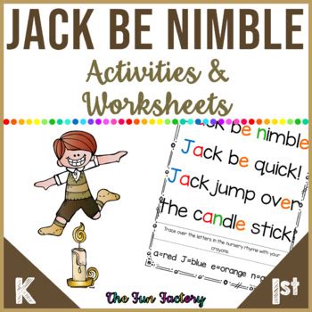 Jack Be Nimble | Nursery Rhyme Activities by The Fun Factory | TpT