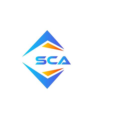 SCA abstract technology logo design on white background. SCA creative ...