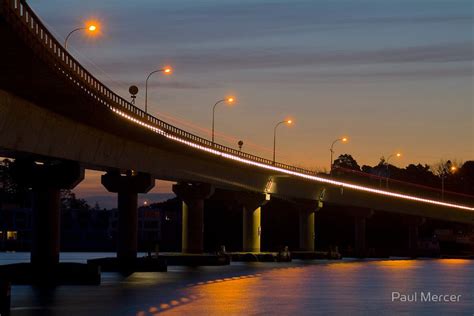 Tauranga Harbour Bridge at night by Paul Mercer | Tauranga, Harbour, Bay of plenty