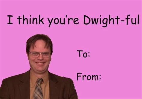 Funny Valentine Valentines Day Meme Cards The Office - img-vip