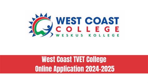 West Coast TVET College Online Application 2024-2025