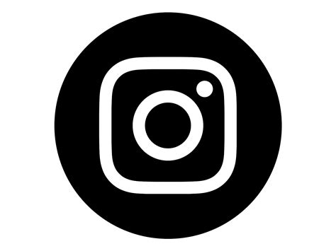 Circle Transparent Black Instagram Logo Png