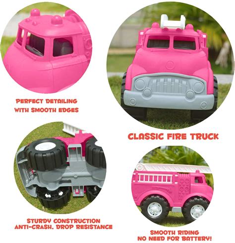 Pink Fire Truck Toy