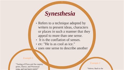 Synesthesia Examples