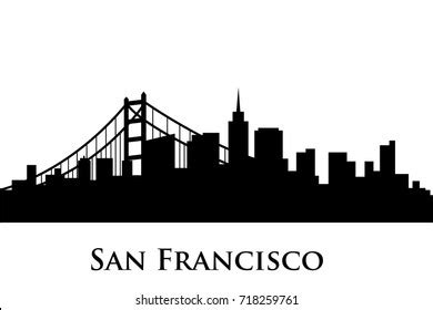 San Francisco Skyline Silhouette Royalty-Free Images, Stock Photos ...