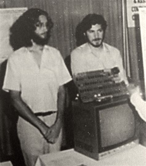 Daniel Kottke and Steve Jobs showing the Apple I in Atlatic City, 1976. : OldSchoolCool