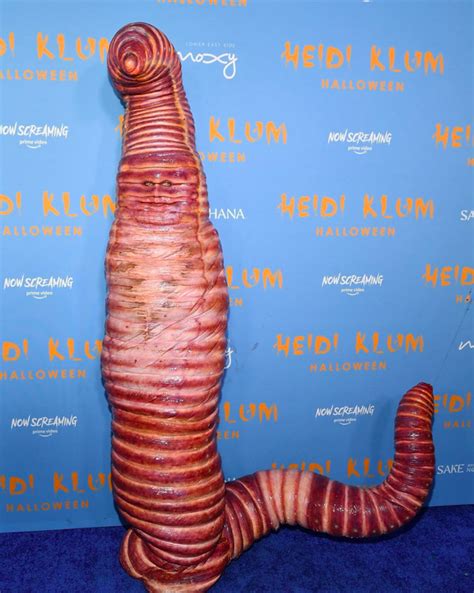 Heidi Klum Dressed As A Worm | Heidi Klum's Worm Costume | Know Your Meme