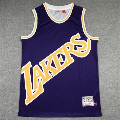 Mitchell & Ness Big Face Kobe Bryant Los Angeles Lakers Purple Jersey ...