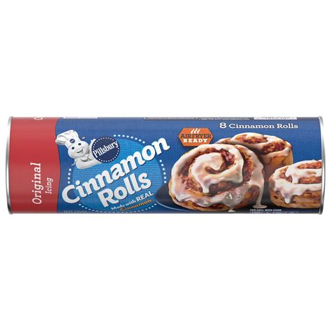 Pillsbury Cinnamon Rolls with Icing - Shop Biscuit & Cookie Dough at H-E-B