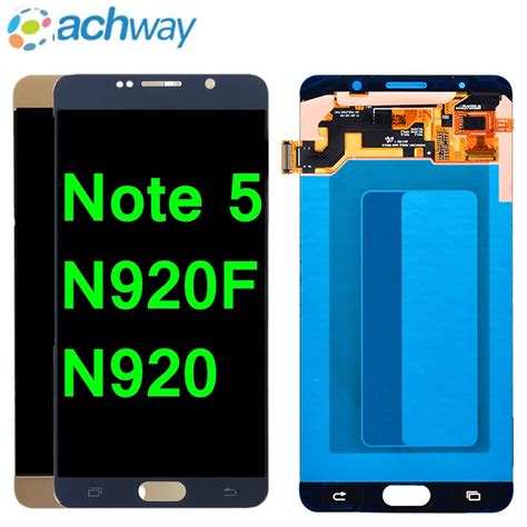 100% Tested For Samsung Galaxy Note 5 N920 N920F LCD Display Touch Screen Digitizer Assembly ...